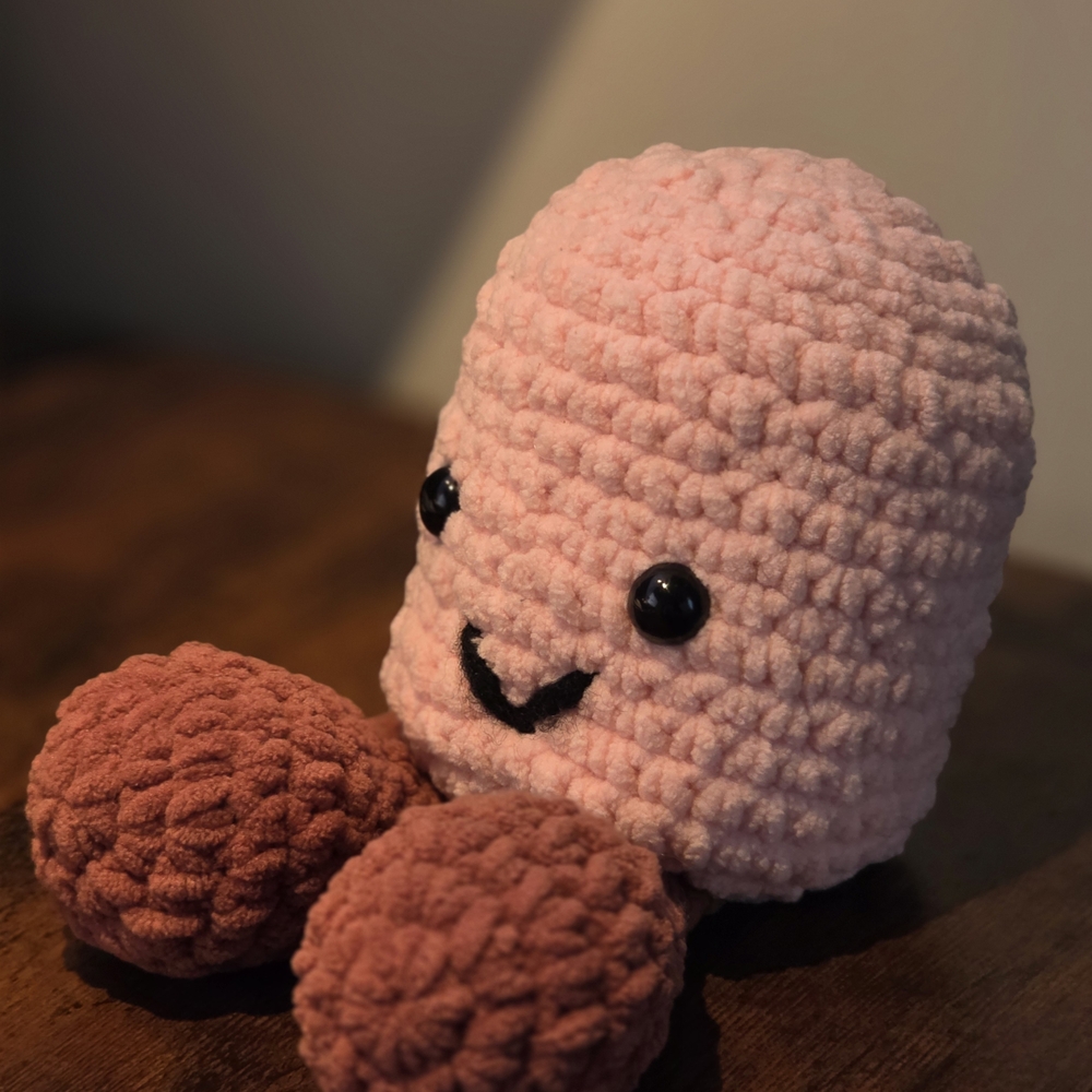 Cute Pink Handcrafted Plush Marshmellow